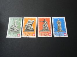 Satz Ausschnitte aus Block Patria1940, o Rückdatiert, signie