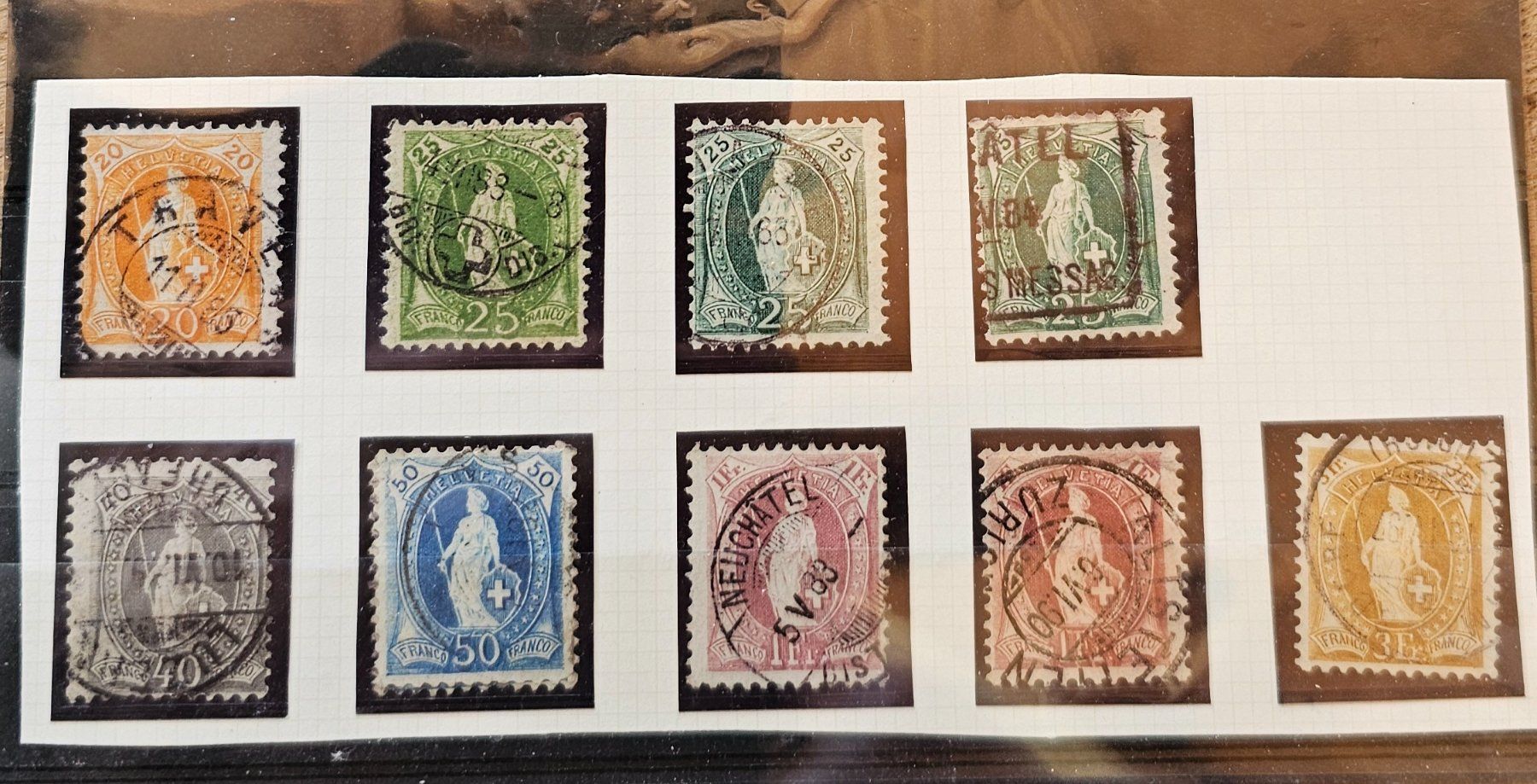 Tutti i francobolli: Verschiedene stehende Helvetia- sehen ! – Usato da Les Valettes venduto da Nuba1