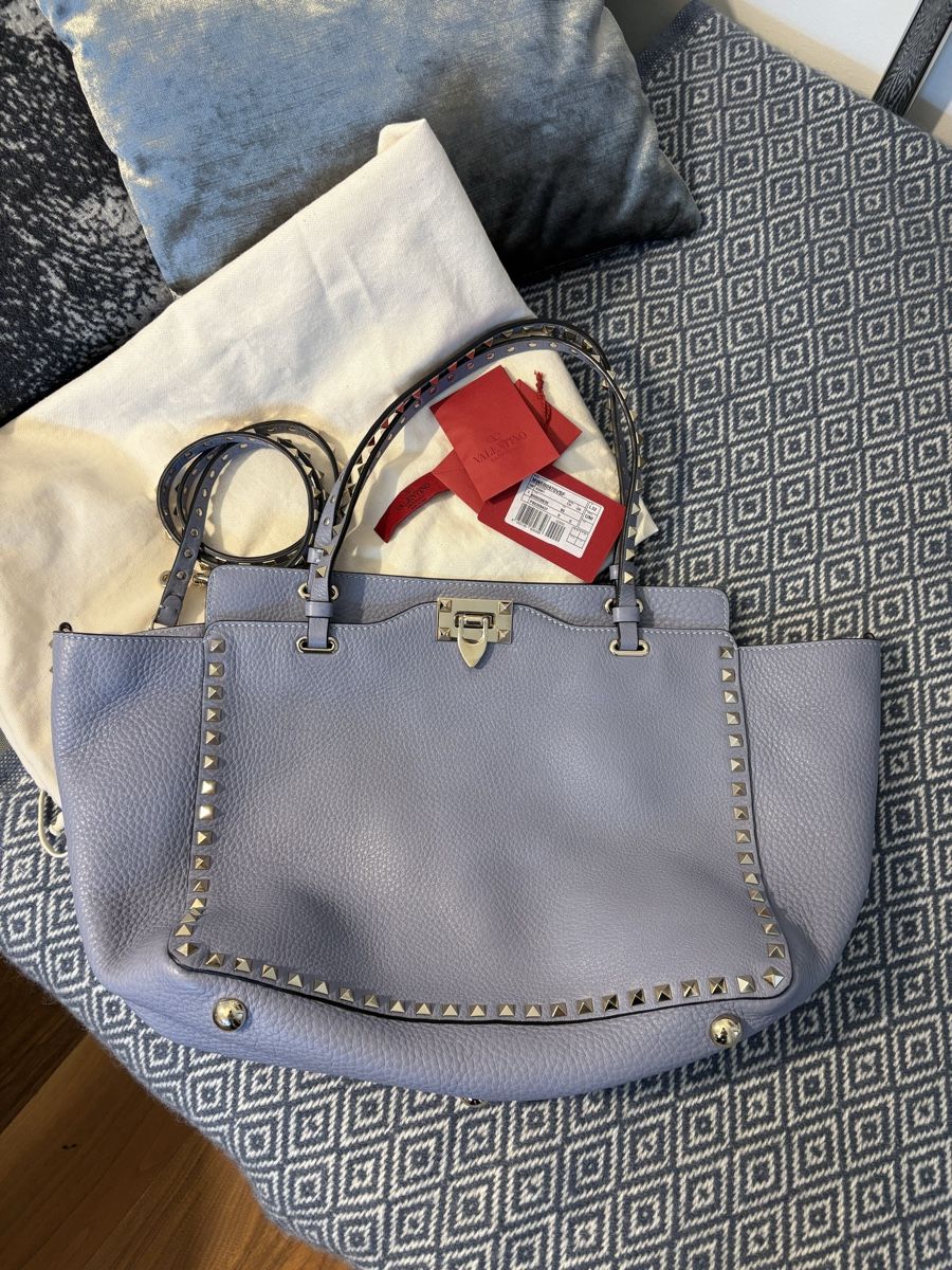 Valentino Taschen für Damen: Valentino Garavani - Rockstud Shopper Leder blau – Neu (gemäss Beschreibung) aus Rüttenen von Peace61