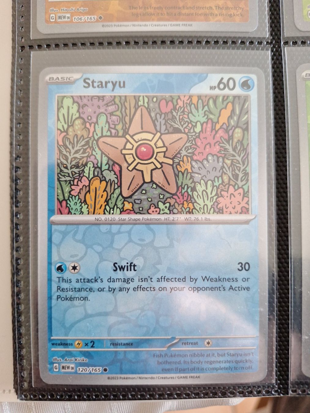 Pokémon Carte collezionabili: Staryu Reverse Holo - Mew 151 Pokemon TCG – Usato da Altstätten SG venduto da GGsGameshop