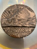 Lusitania Gedenkmedaille 1915 Top Zustand 5,5cm/5mm/70gr