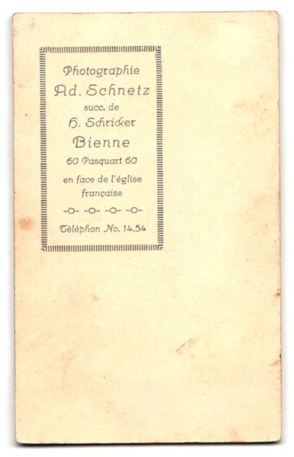 Photos & affiches: Fotografie Ad. Schnetz, Bienne, Pasquart – D'occasion à Berlin par bartko-reher 1