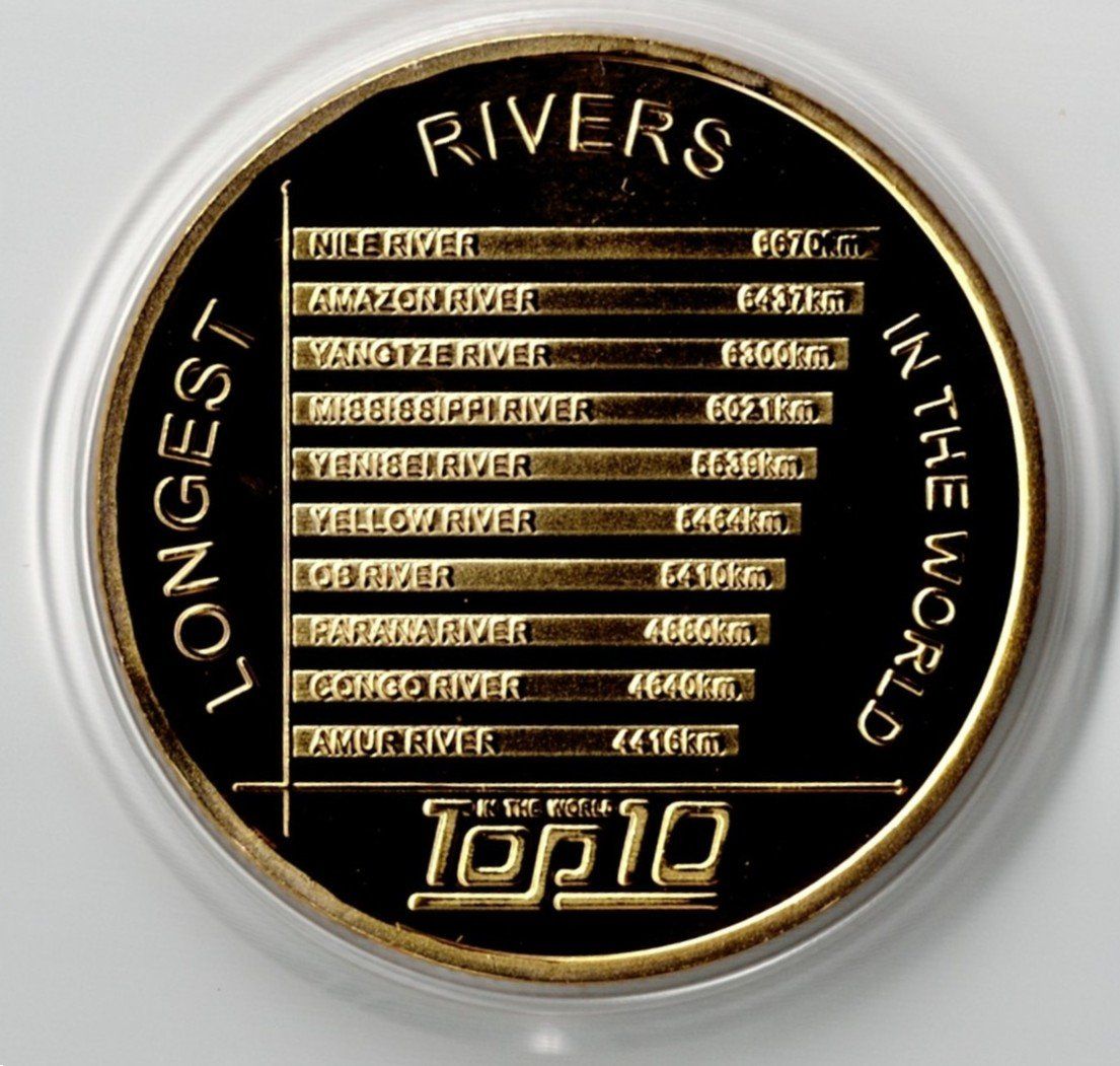 Medaglie: Amazon River_South America_Longest Rivers in The World – Nuovo (secondo la descrizione) da Hombrechtikon venduto da Fraese01 5
