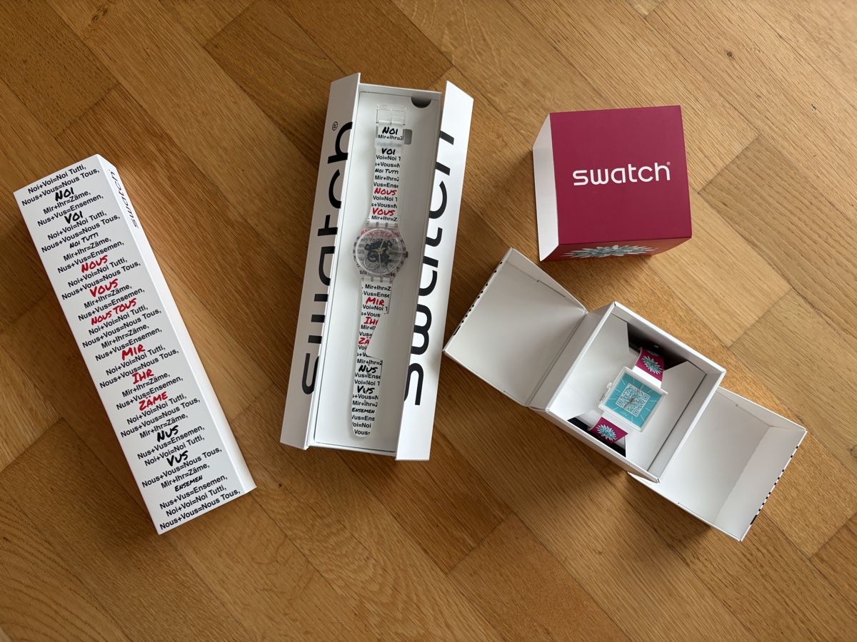 Swatch Orologi: Swatch Aktionärsuhren 2025 + 2026 – Nuovo (secondo la descrizione) da Zürich venduto da vanfruit