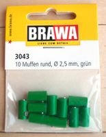 Modellbau-Muffen BRAWA, 3043 grün; fabrikneu & OVP