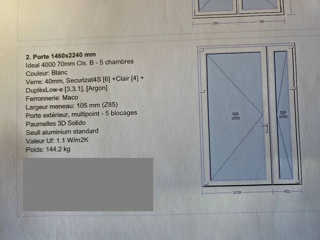 Porte: PORTE D'ENTREE VITREE – Usato da La Chaux-de-Fonds venduto da hys_k95w 2