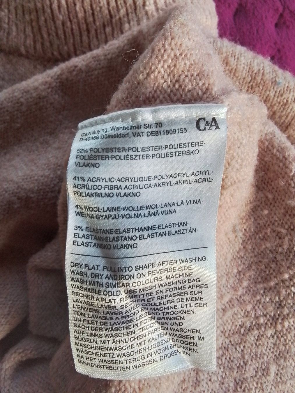 C&A Pullover & Sweatshirts: C&A Damenpullover Gr.L rosa Pullover – Gebraucht aus Oberurnen von DVDL 2