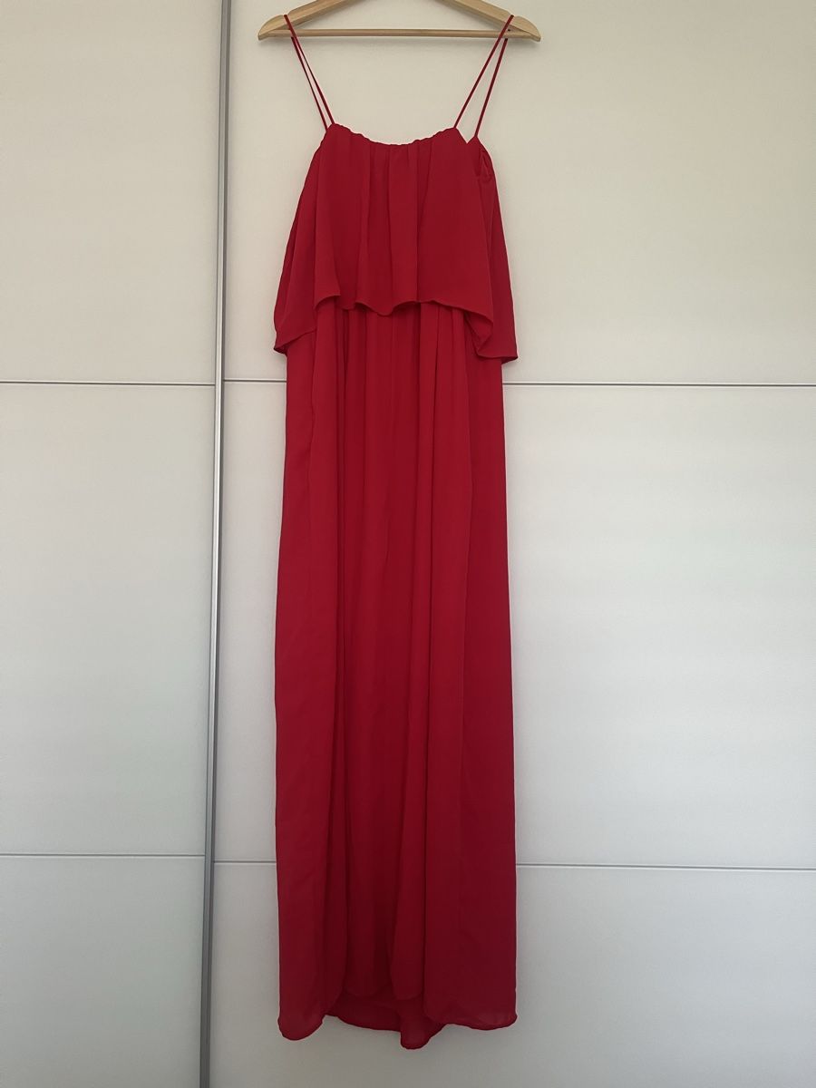 Ana Alcazar Vestiti: Sommerliches rotes Mango Maxikleid Gr. XS – Usato da Winterthur venduto da nstau 1