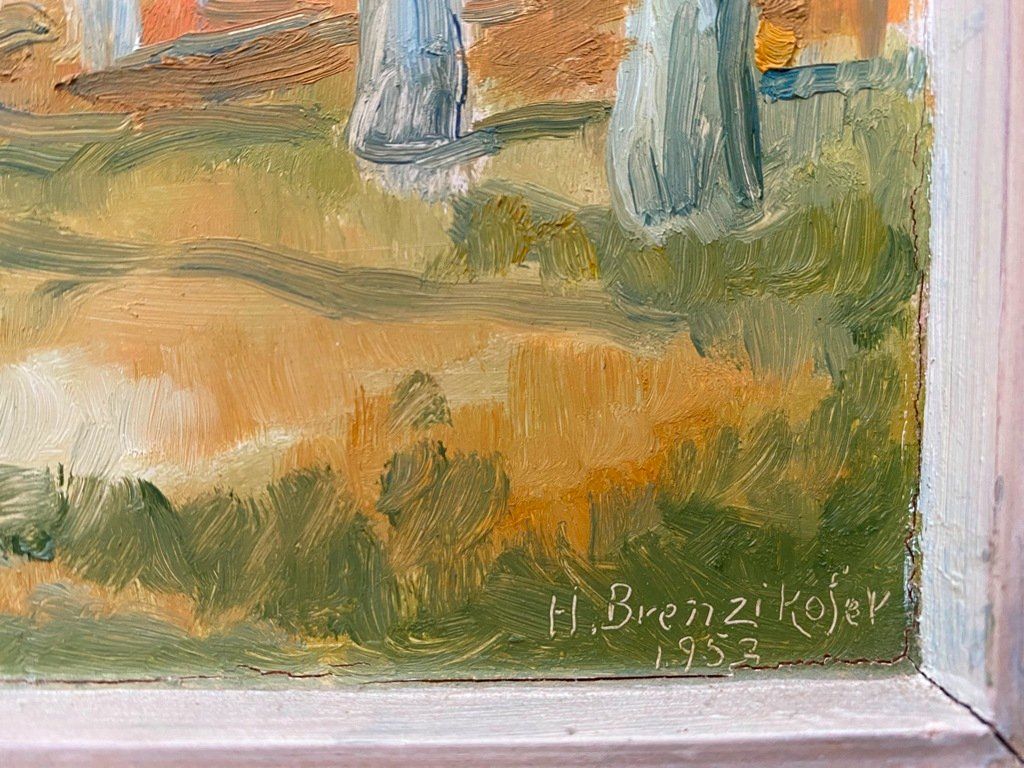 Dipinti: Gemälde H. Brenzikofer 1952 – Usato da Gerolfingen venduto da Regenbogen88 1