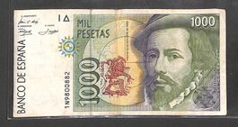 1000 Peseten Banknote Pesetas BANCO DE ESPANA 🇪🇸 💶