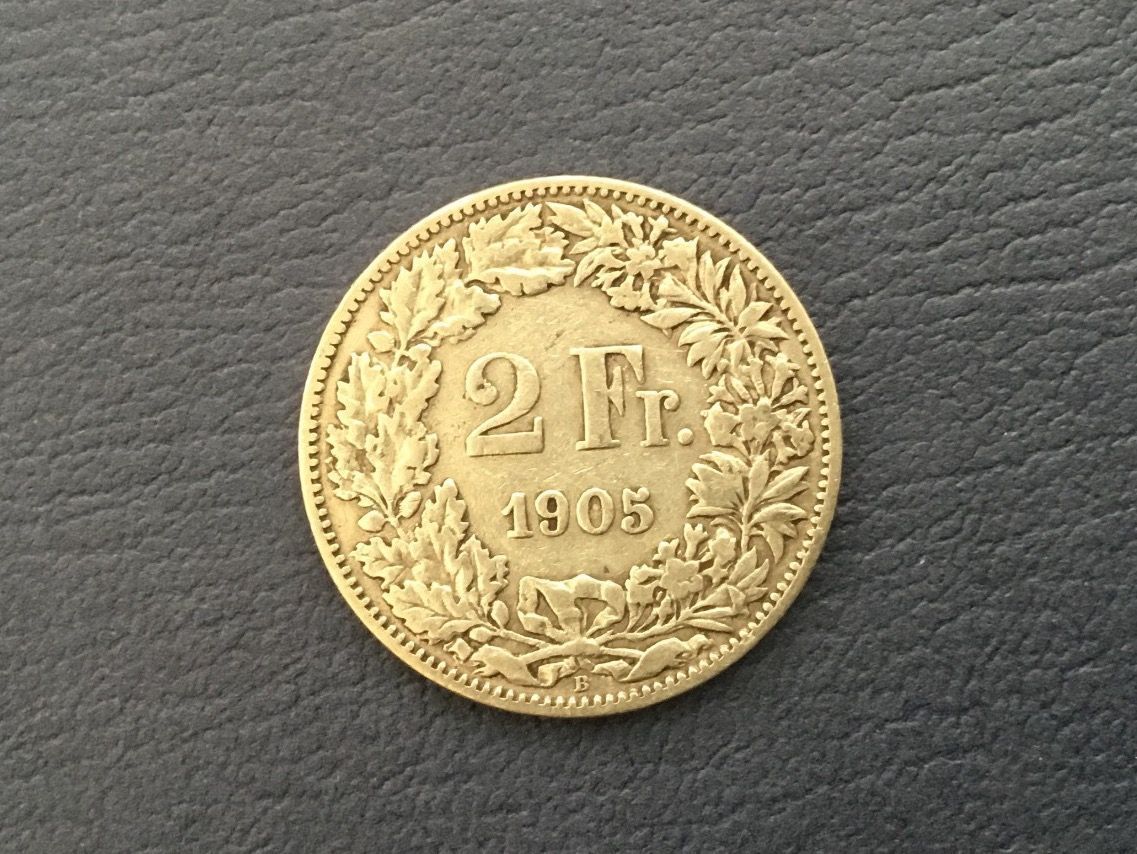 Tutti le monete: Sehr schöne 2 Franken 1905 -vz – Usato da St. Margrethen SG venduto da alfapeugeot10 1