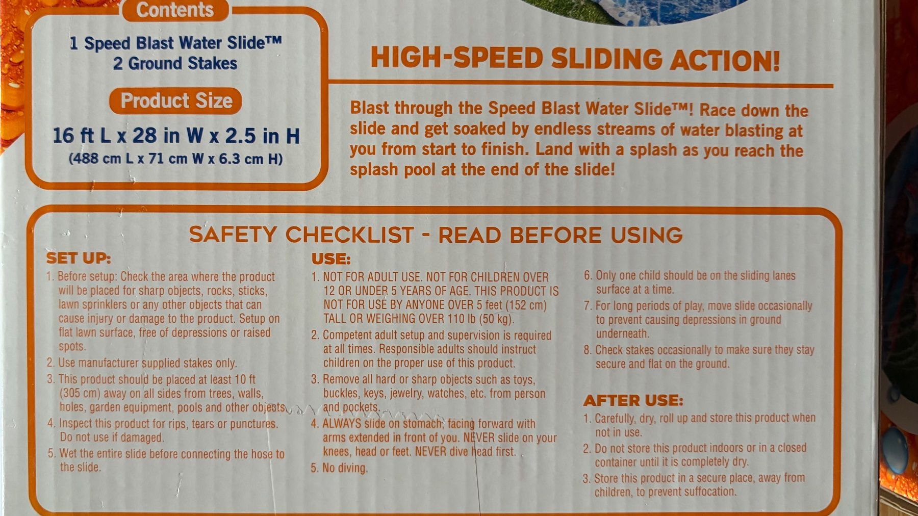 Scivoli: 2 Wasserrutschen Speed Blast Water Slide – Nuovo e nell'imballaggio originale da Aarau venduto da hokuba 2