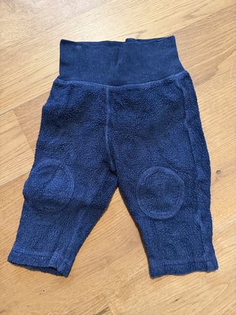 Hessnatur Baby Hose, Gr. 62/68, blau, Baumwolle