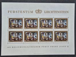 LI-Bogen "40.RJ Franz Josef II. " ** (Z646I) SBK 40.- (1978)