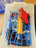LEGO Technik und Schienen Konvolut bunte Bausteine gebraucht