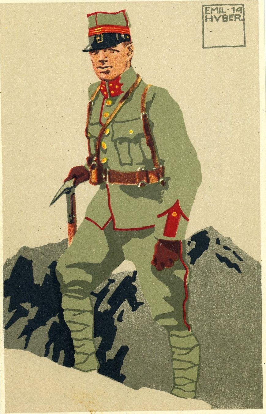 Ansichtskarten: Militär AK. Emil Huber. 1916 – Gebraucht aus Versoix von HELVETICA_1