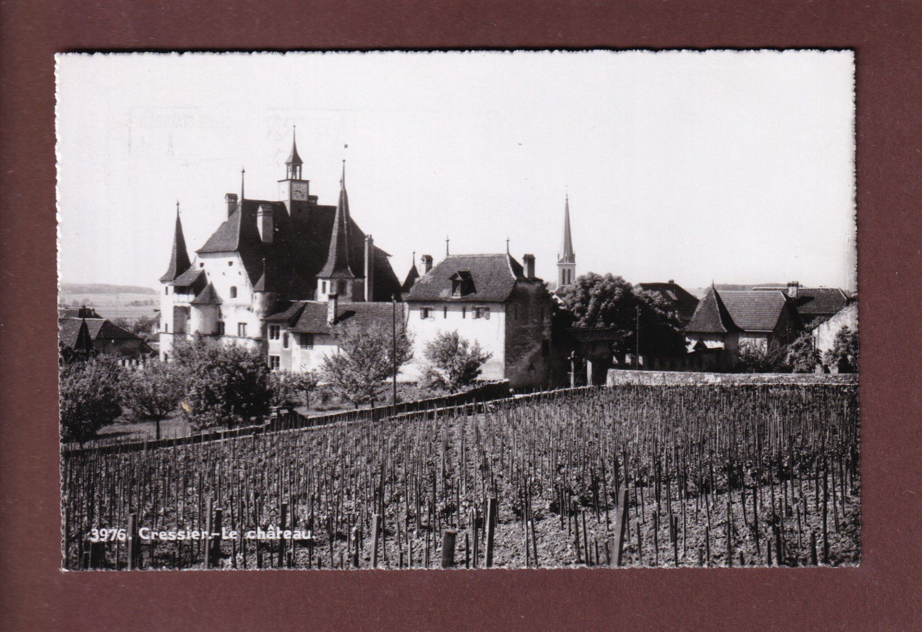 Ansichtskarten: CRESSIER - Le Château - 1963 – Gebraucht aus Pully von nicecards-shop