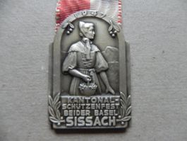 Medaille Kant. Schützenfest Sissach 1947