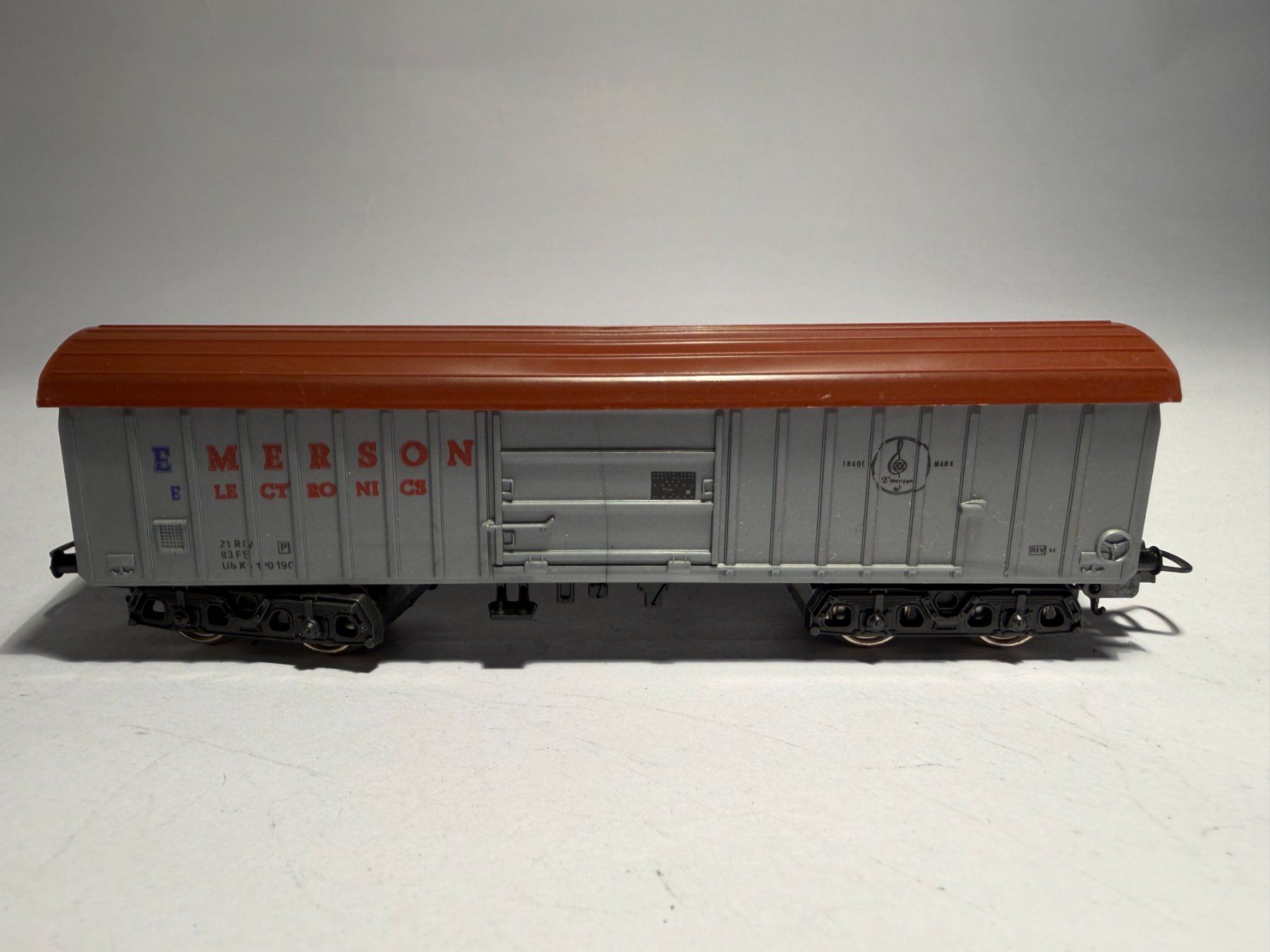 Lima Modellini di ferrovie: LIMA Doppelachiger Güterwagen E-MERSON, DC Achsen – Usato da Buchrain venduto da Modellbahn11 1