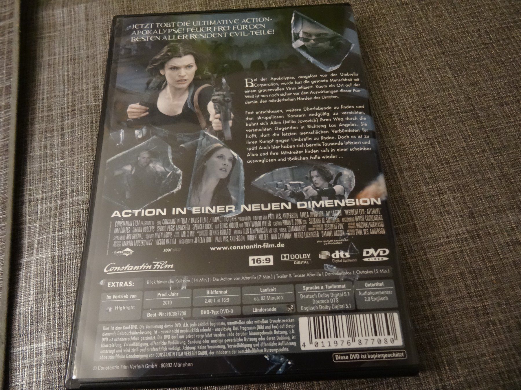 Tutti i DVDs: Resident Evil - Afterlife DVD – Usato da Olten venduto da Disc-Verkauf 2