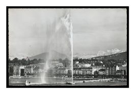 GENÈVE - 1966 "Le Jet d’eau et le Mont-Blanc"