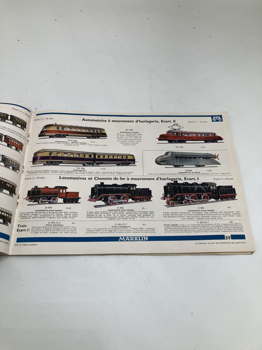 Märklin Trains électriques: Märklin Katalog 1936/37 – D'occasion à fribourg par Retroverso 2