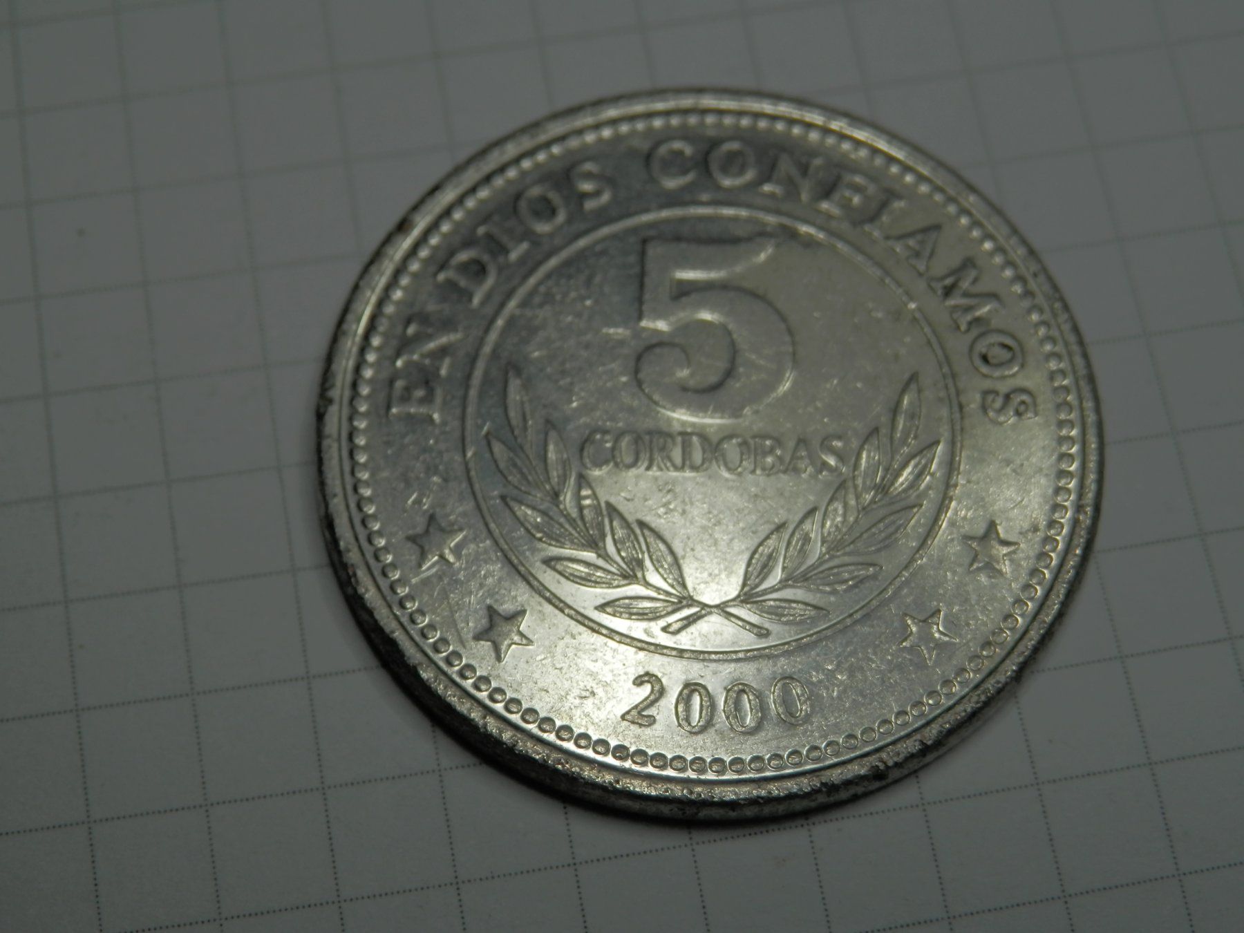 Tutti le monete: Nicaragua  5 Cordobas, 2000 – Usato da Weiach venduto da weiach81