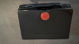 Schwarze Handtasche, Lack-Optik, Vintage Stil, Top Zustand!