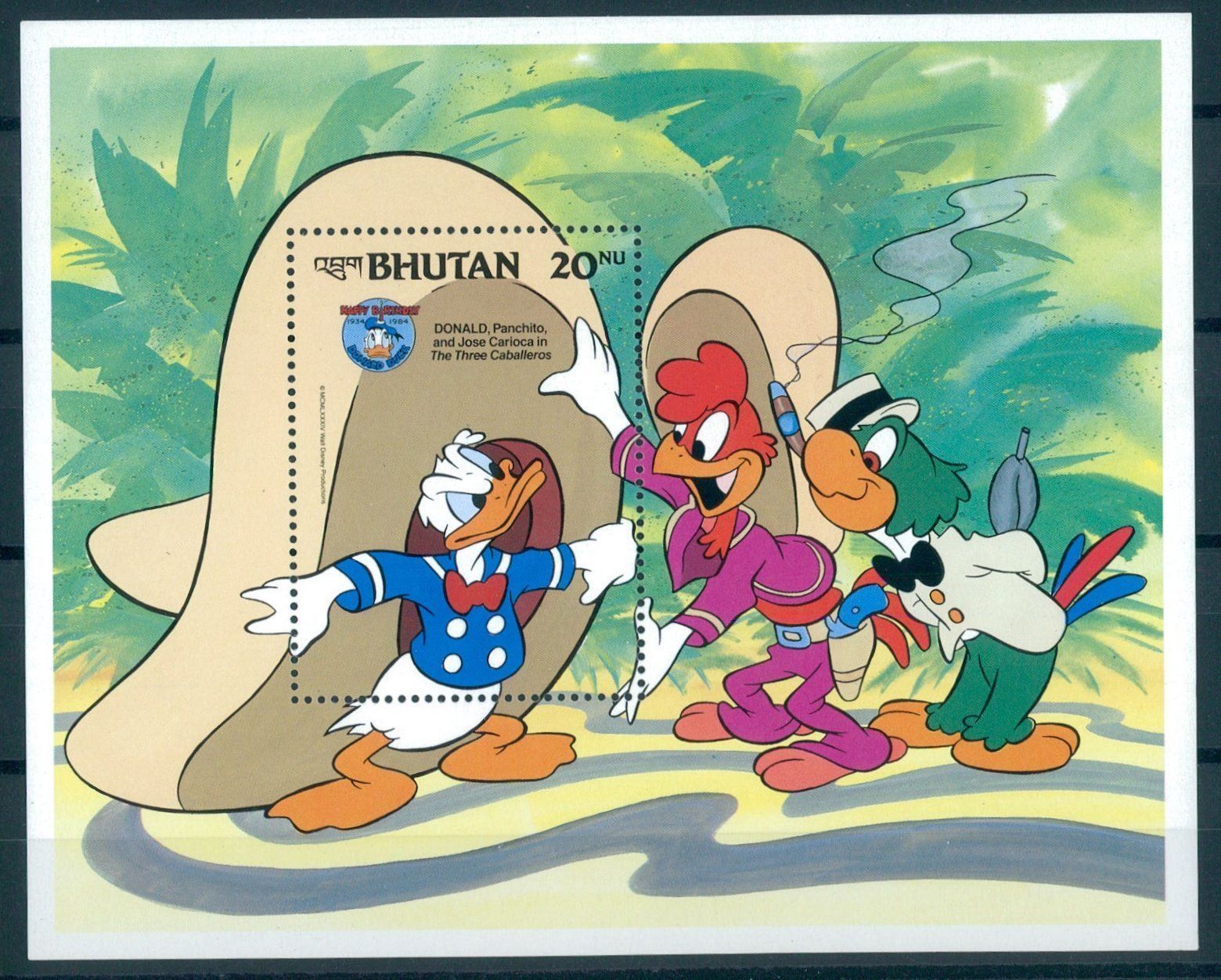 Asia: BHUTAN, DONALD, PANCHITO, JOSE CARIOCA – Usato da Wetzikon ZH venduto da Philimpex