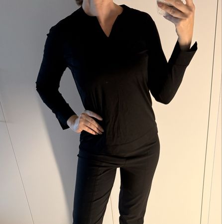 Soluzione Shirt longsleeve 36, schwarz, Top Zustand!