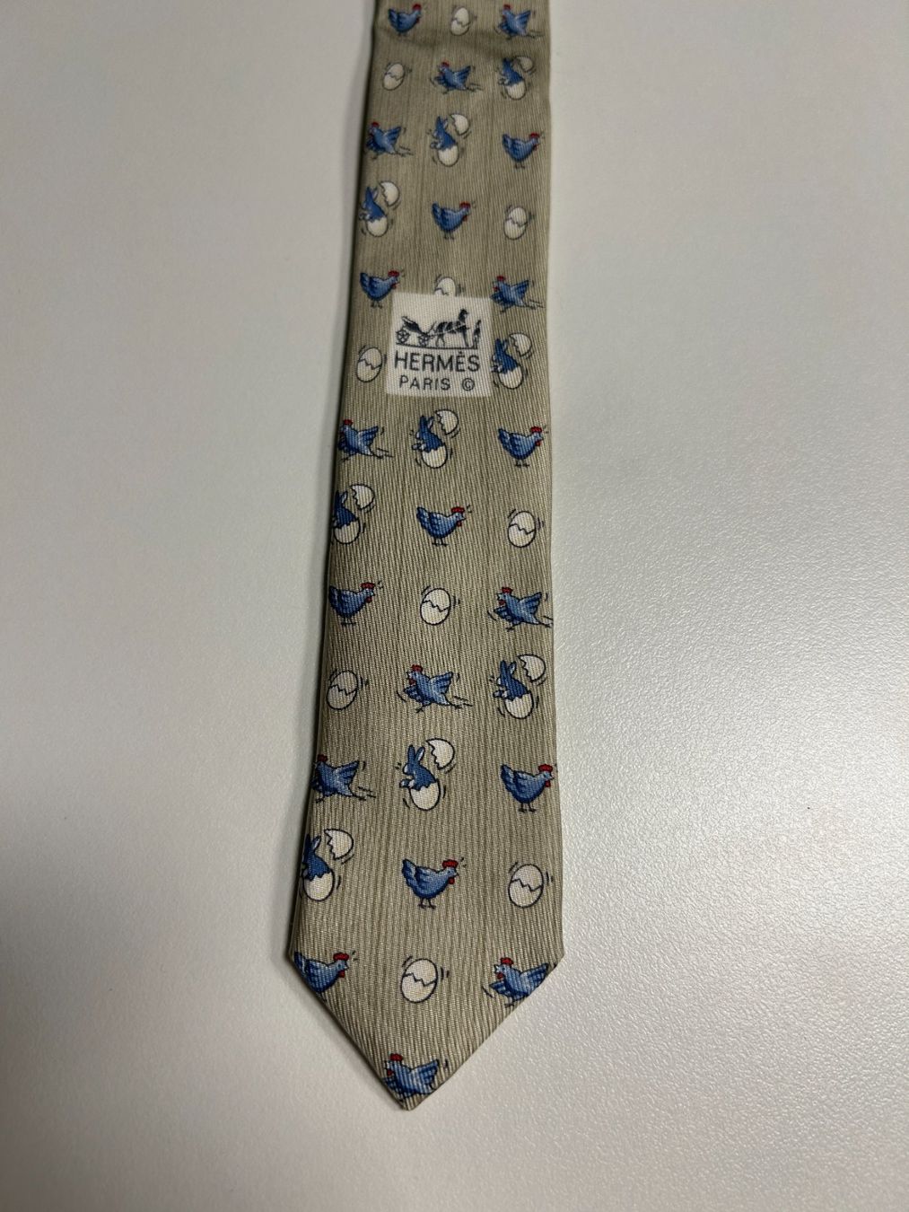 Hermès Cravatte: Hermès Hühner Eier Krawatte – Nuovo (secondo la descrizione) da Bern venduto da kurtikobolt74 4
