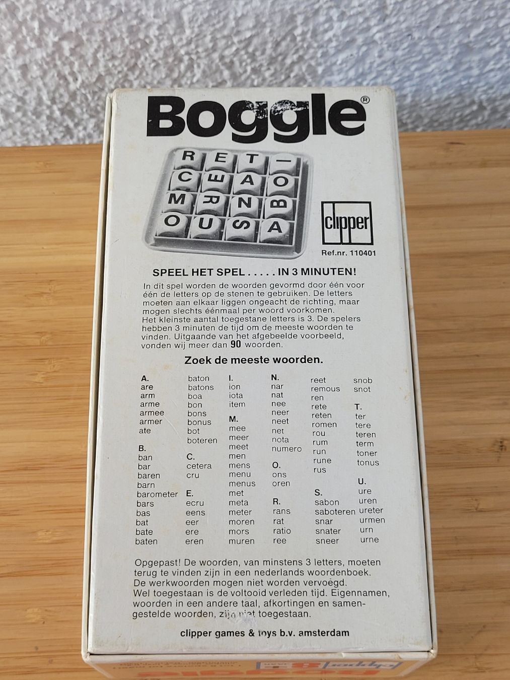 Giochi: Von 1978 Kultspiel BOGGLE komplett  – Usato da Buttikon SZ venduto da Renco 2