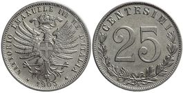 Italien, 25 Cents 1903 (b1)