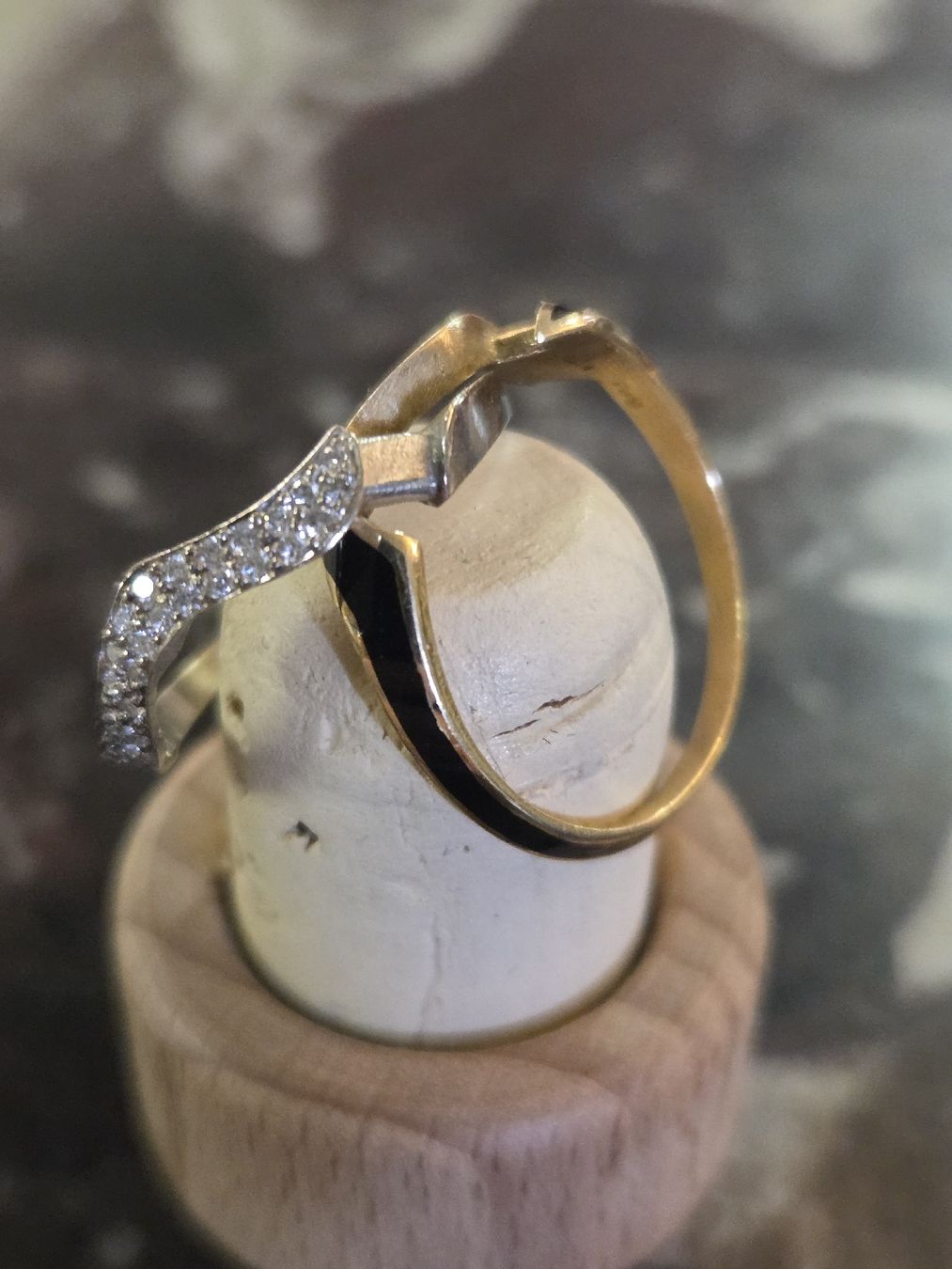 Anelli: weiss / gelbgold Diamantring  / "750" – Nuovo (secondo la descrizione) da Burg im Leimental venduto da Spuma87 1