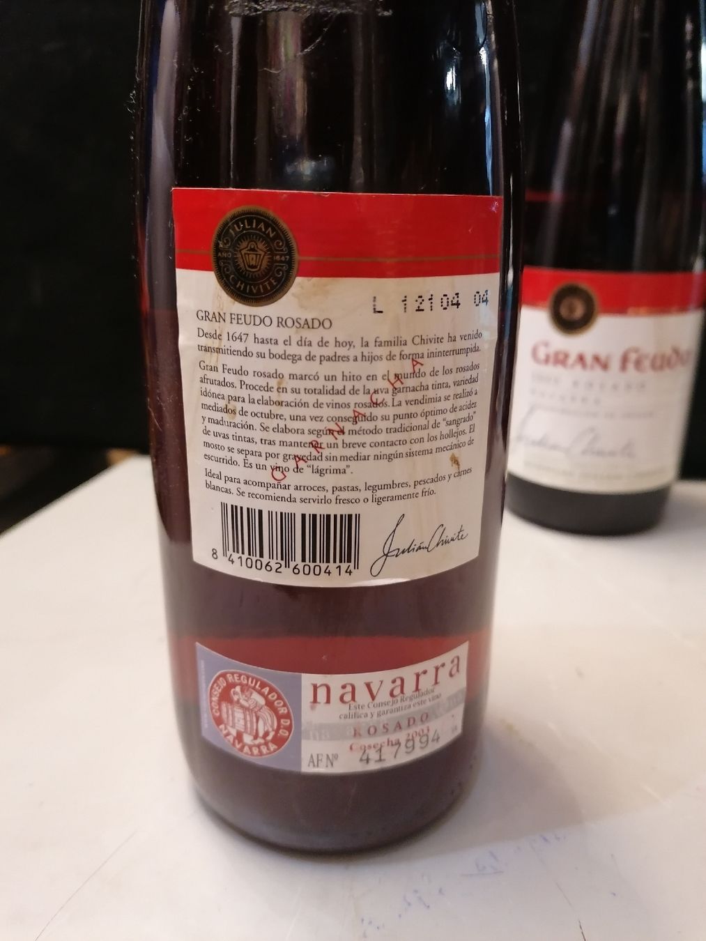 Vino: 2 x Gran Feudo Rosado 2003 Navarre Espagne – Nuovo (secondo la descrizione) da Genève venduto da Leboucheoreilles 6