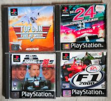 PS1 Spiele Paket – Retro Rennspiel & Action (4 Spiele)