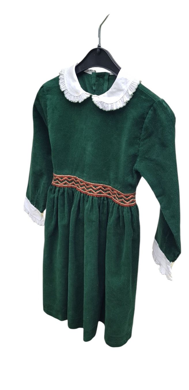 Vestiti & Gonne: Kinderkleid Vintage dunkelgrün – Usato da Mörschwil venduto da lindaswunderkiste 3
