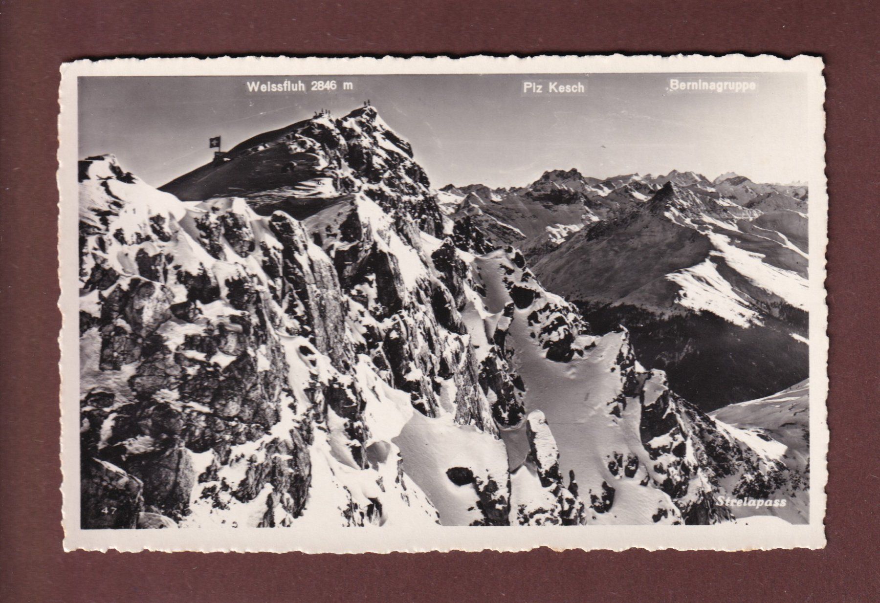 Ansichtskarten: STRELAPASS - Weissfluh – Gebraucht aus Pully von nicecards-shop