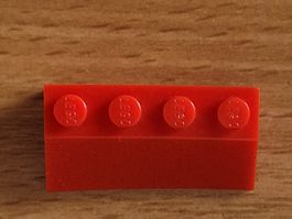 Lego - 1x Brique rouge - (pour les toits des maisons)