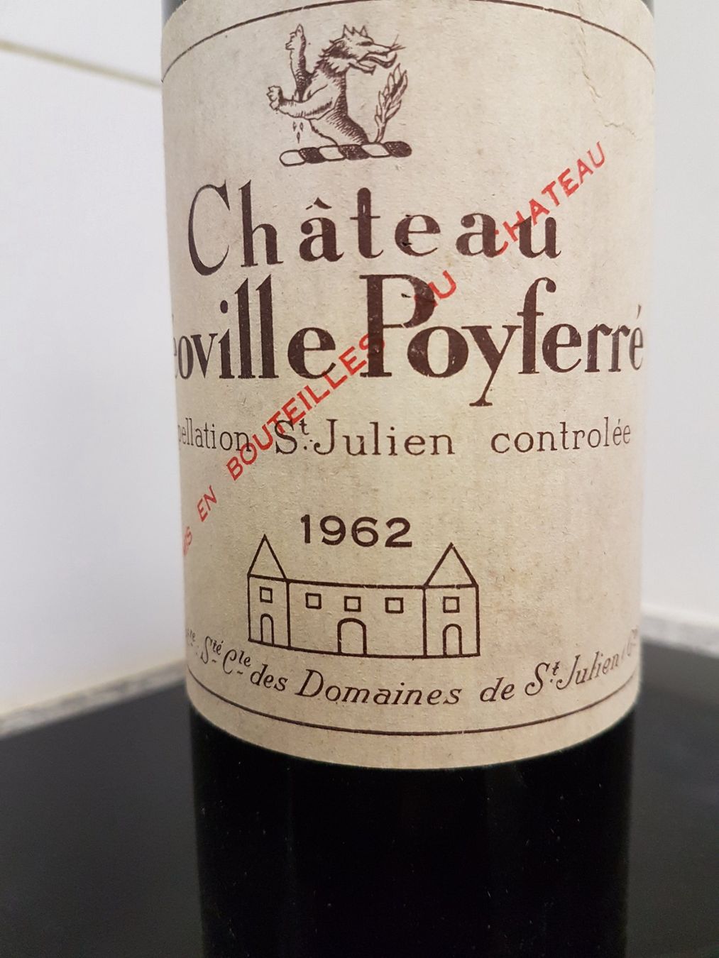 Vino: Chateau Leoville Poyferré 1962 – Nuovo (secondo la descrizione) da Grenchen venduto da poggione 3