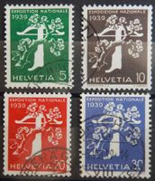 Schweiz Kat. 236-239 gest. 1939 Kat. 50 Fr.