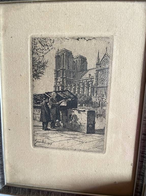 Incisioni: Gravure original Gremillet signée - 1928 – Usato da Enges venduto da Guarajuba01