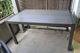 Gartentisch Alu Anthrazit Rechteckig L150cm B90cm H75cm