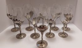 Verre à vin Royal Selangor en étain et cristal, lot de 10