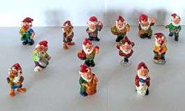 13 KINDER SURPRISE Zwergen-Figuren 90er Jahre