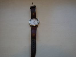 Denis de Vogue Herrenuhr, Lederarmband, Top Zustand!