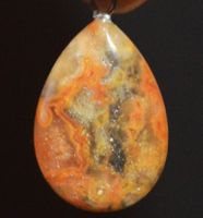 Anhänger L-9731 – Crazy Achat 22x16mm