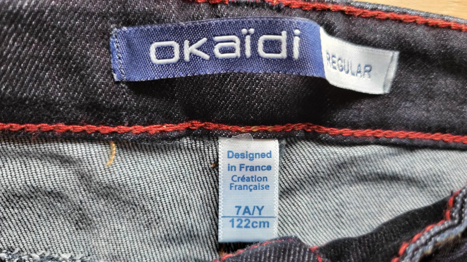 Pantaloni: Jeans okaidi 122 regular dunkelblau – Nuovo (secondo la descrizione) da Zürich venduto da Sibetti 1