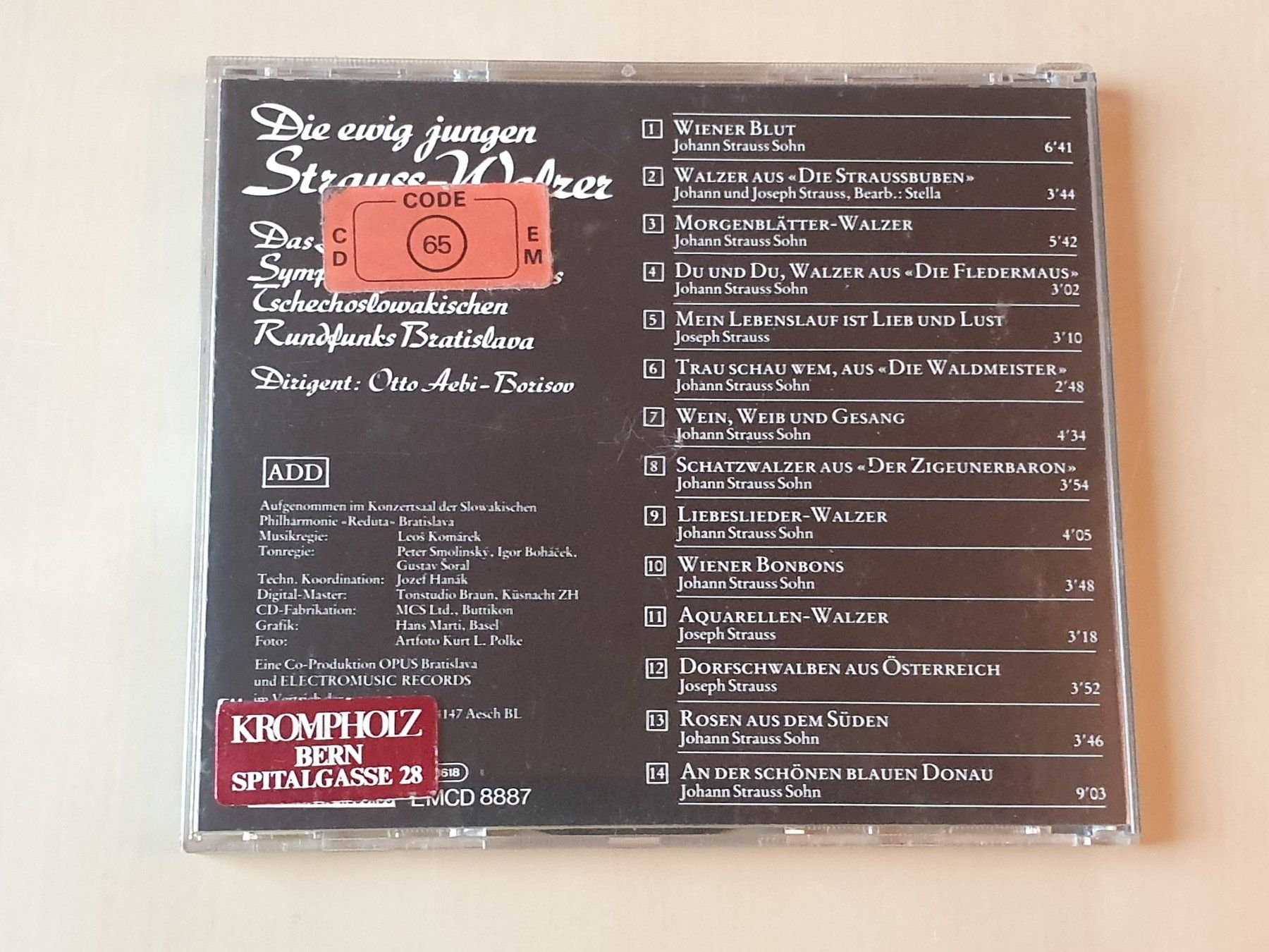 CD: Die ewig jungen Strauss Walzer – Usato da Stansstad venduto da collectorsshop 1