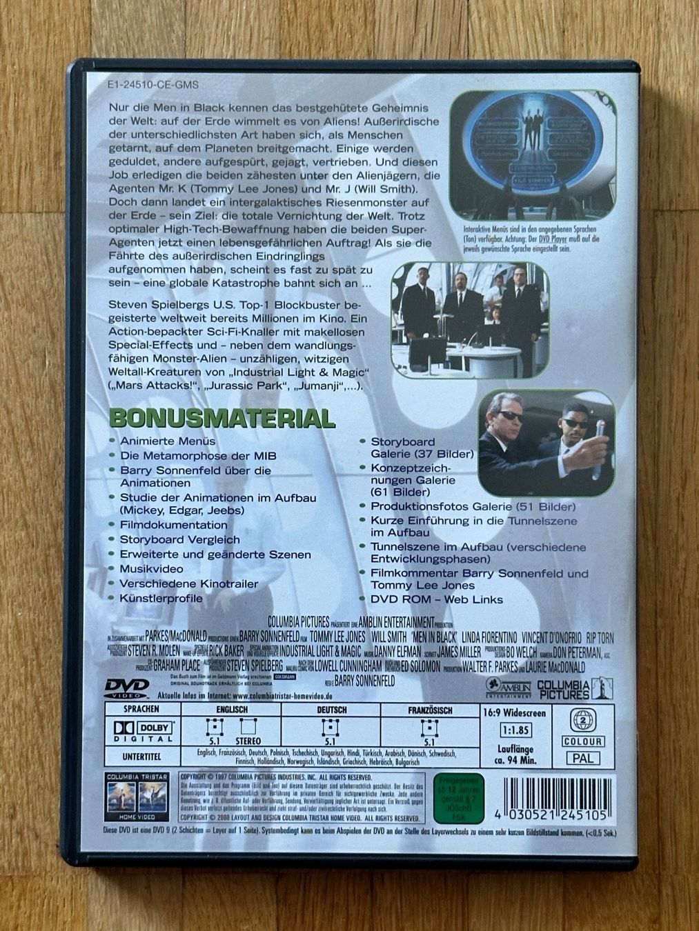 Tutti i DVDs: Men in Black DVD – Usato da Bülach venduto da Jubet 1